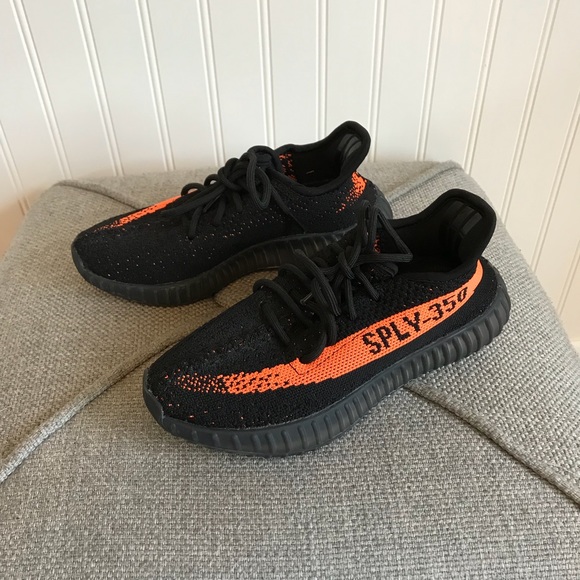orange black yeezy